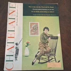 VINTAGE Jan 1959  Chatelaine  magazine